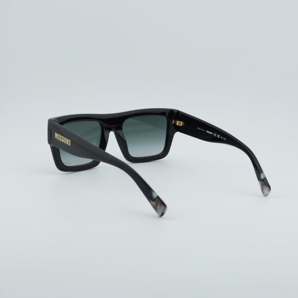 Missoni MIS0129/S 0807 9O Sunglasses Black Square Frame, Grey Lenses main image 4
